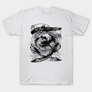 Pirate Skull and Compass T-Shirt